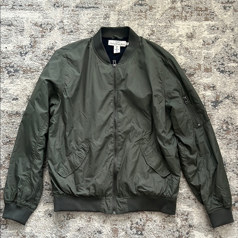 Men's Olive Bomber Jacket